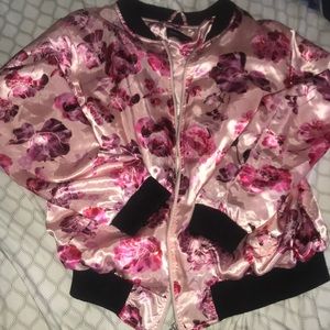 Flower varsity jacket